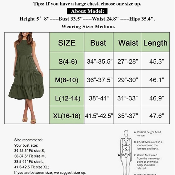 KYL Ladies Boho Dress MIDI Size Large - Picture 6 of 6